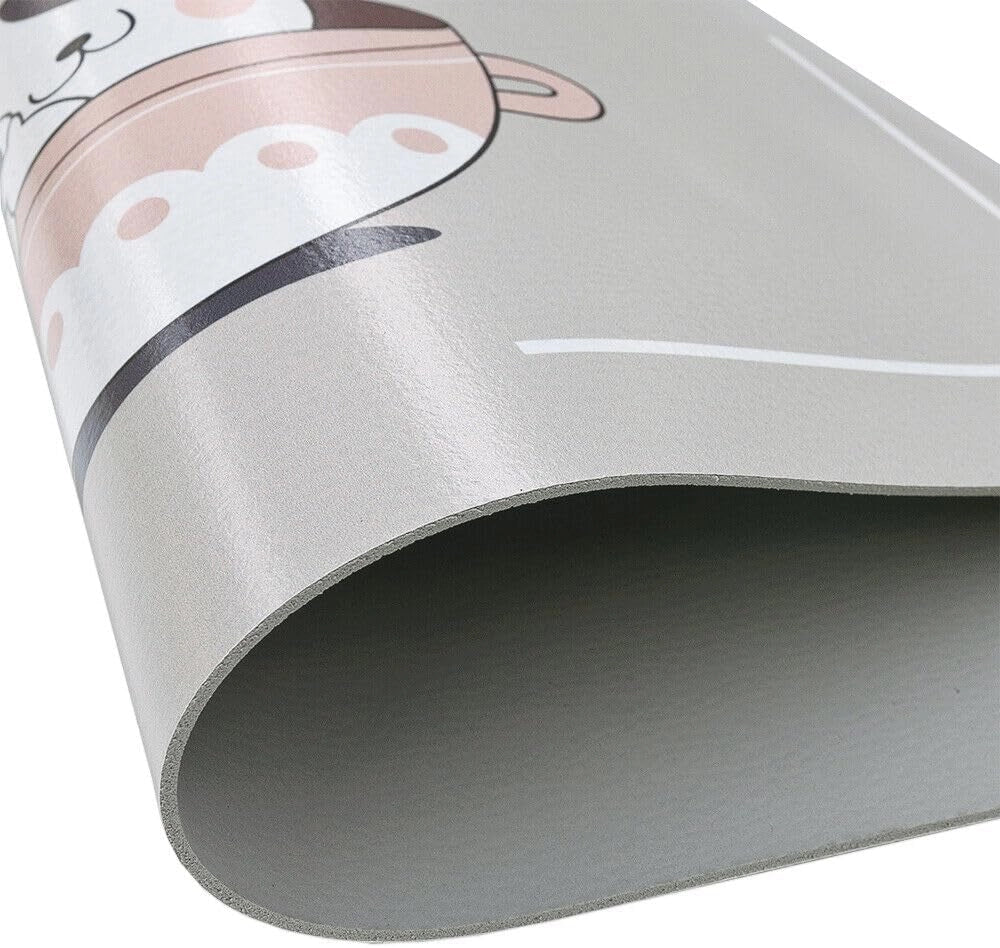 Tappeto Sottociotola Tovaglietta 50x70 cm Pvc Impermeabile Antisfilo Antiscivolo Cane Gatto Dis.E