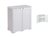 Mobile da Esterno o Interno in Resina Arianna Grigio 1 Ripiano 79 x 43 x 85,5 cm