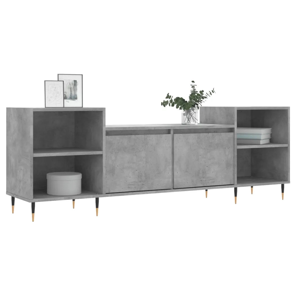 Mobile per TV Grigio Cemento 160x35x55 cm Legno Multistratocod mxl 126809