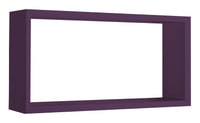 Mensola Cubo da Parete 70x35x15,5 cm in Fibra di Legno Artù Viola Melanzana