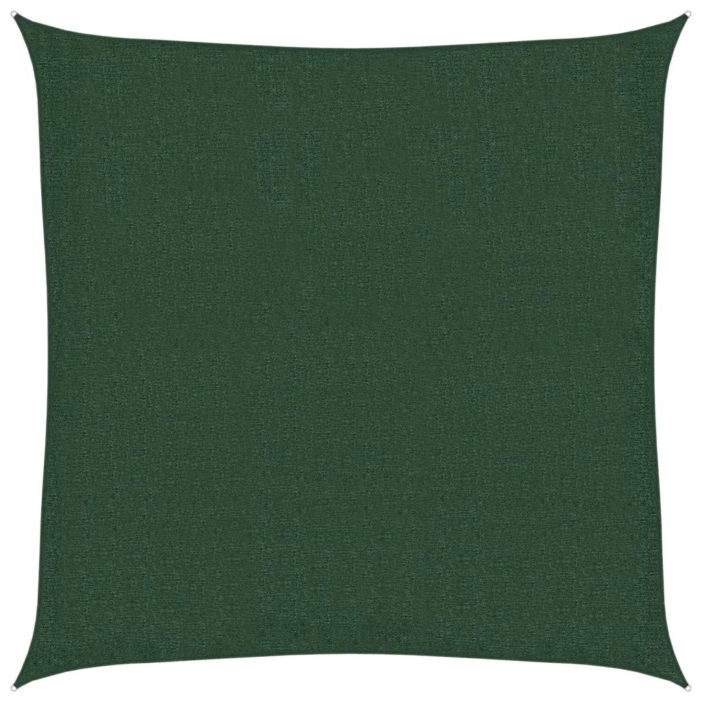 Vela Parasole-Telo Ombra-Vela Ombreggiante 160 g/m2 Verde Scuro 2x2 m in HDPE