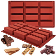 Due Forme in Silicone per Muesli, Cioccolato e Pane - Materiale Silicone di Alta Qualità - Resistenze Termica da -40 a 230 Gradi Celsius - Forma per Cottura