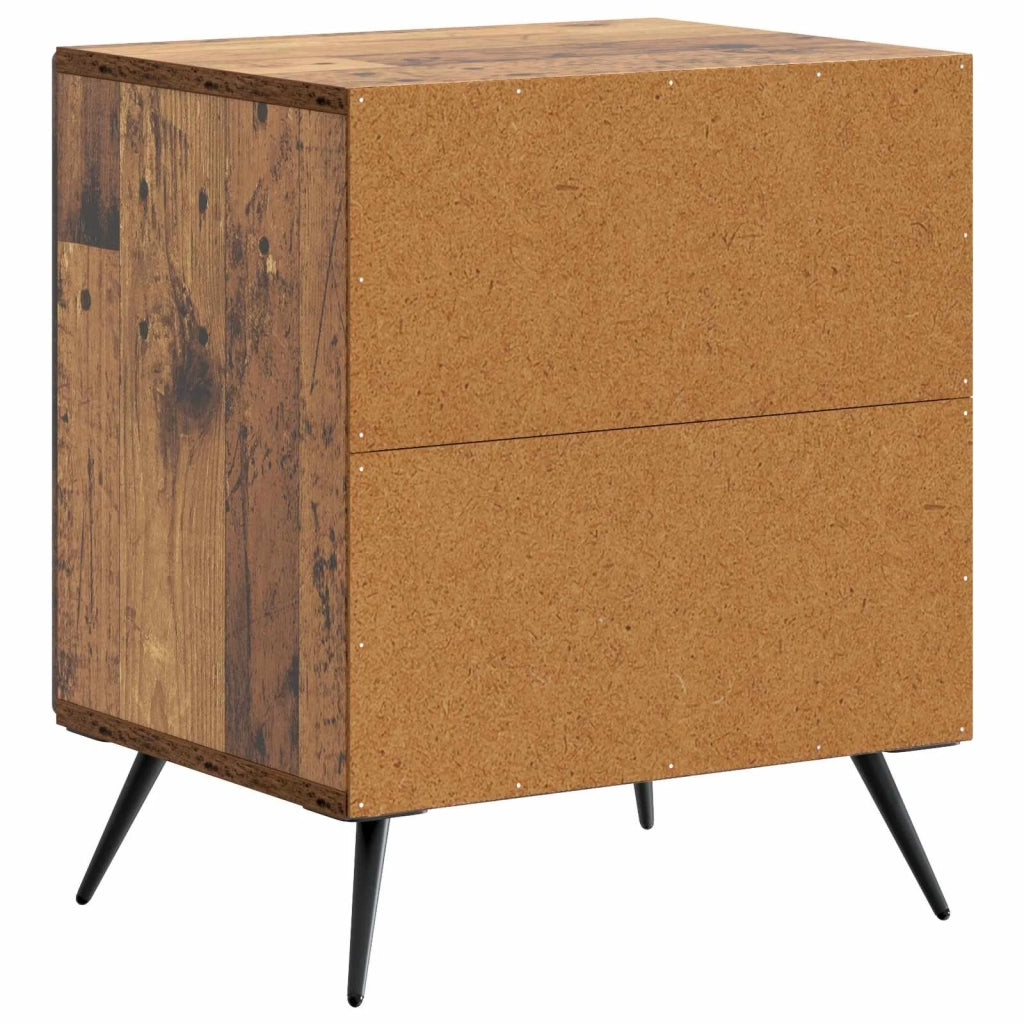 Armadio da Notte 2 pcs Legno antico 43 x 34,5 x 50 cm 895502