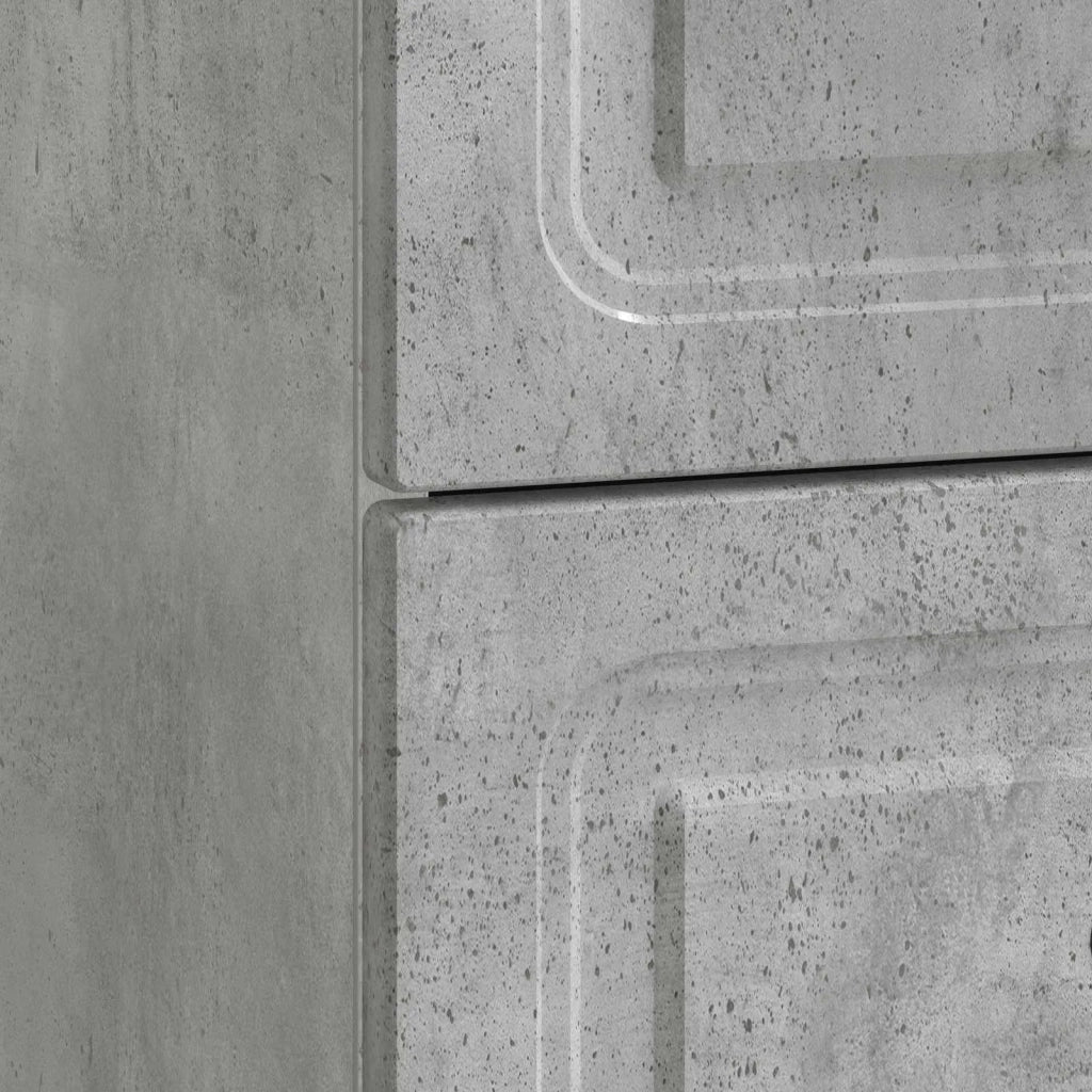 Armadio da Notte 2 pcs Grigio Cemento 43 x 34,5 x 44,5 cm 895682