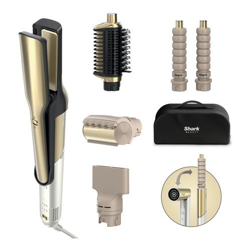 Modellatore capelli shark hd6051seu glam 5in1 gold