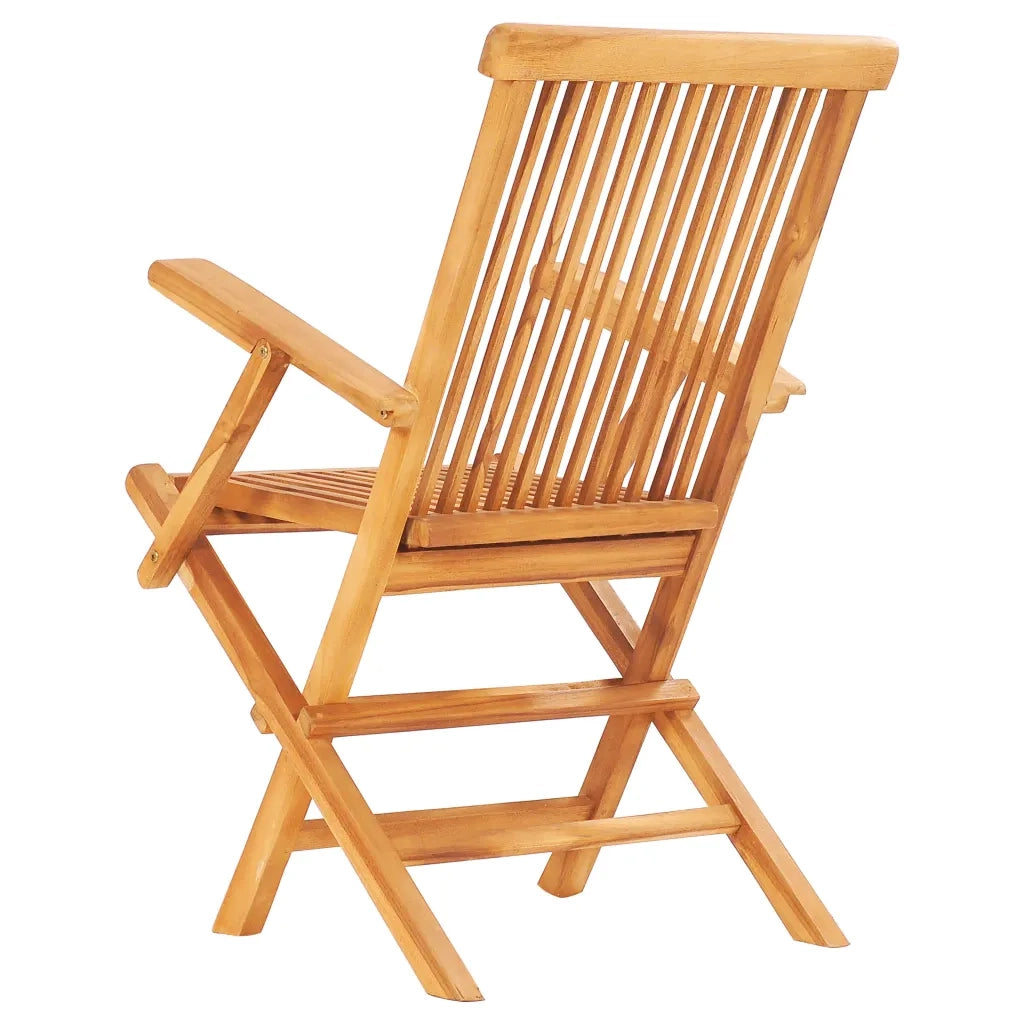 Set da Pranzo da Giardino 7 pz Pieghevole in Massello di Teak 48999