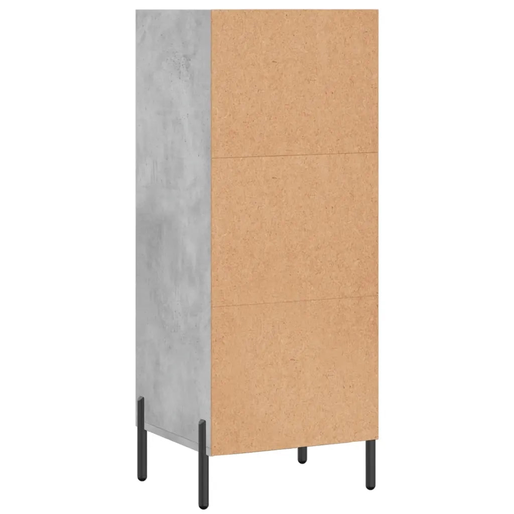 Credenza-Buffet-Armadio da cucina Grigio Cemento 34,5x32,5x90 cm in Legno Multistrato 552081