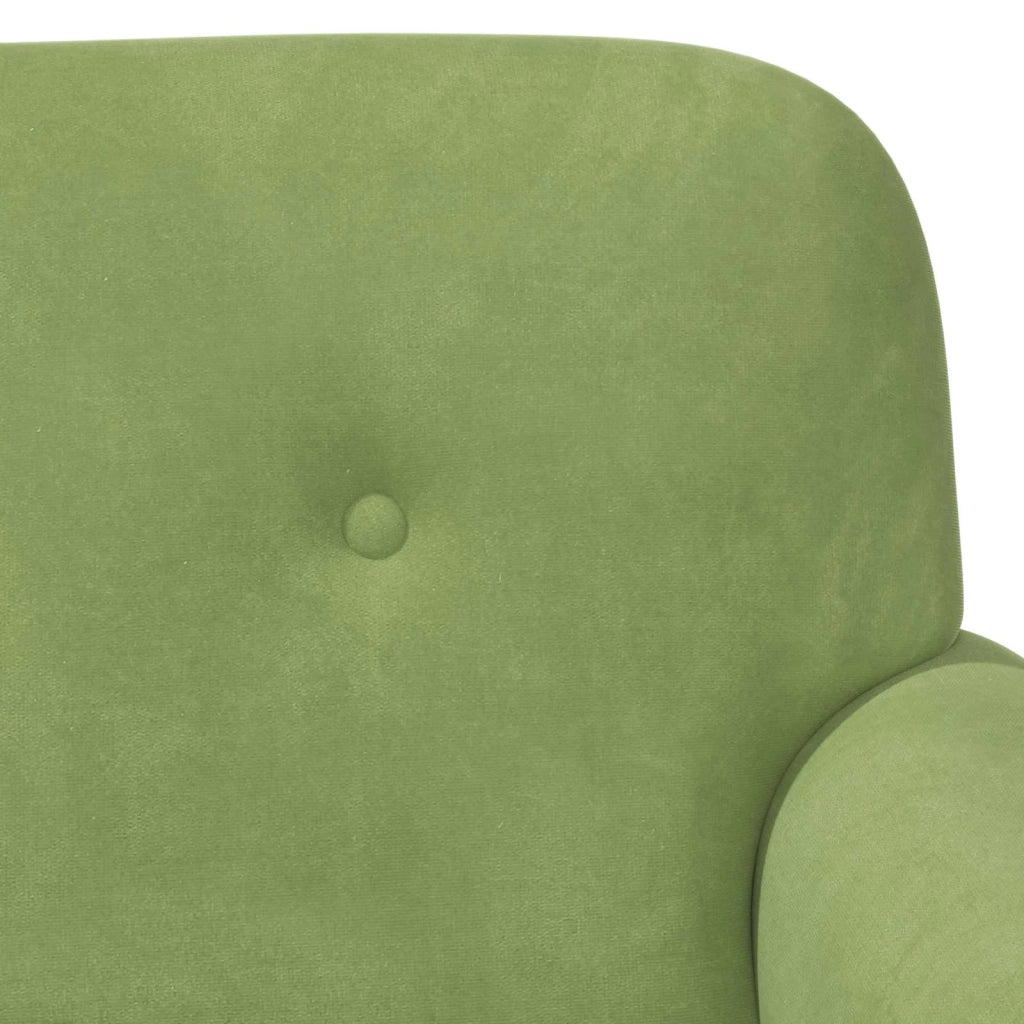 Loveseat con bottoni imbottiti Verde chiaro 120 x 66 x 78 cm 42041831
