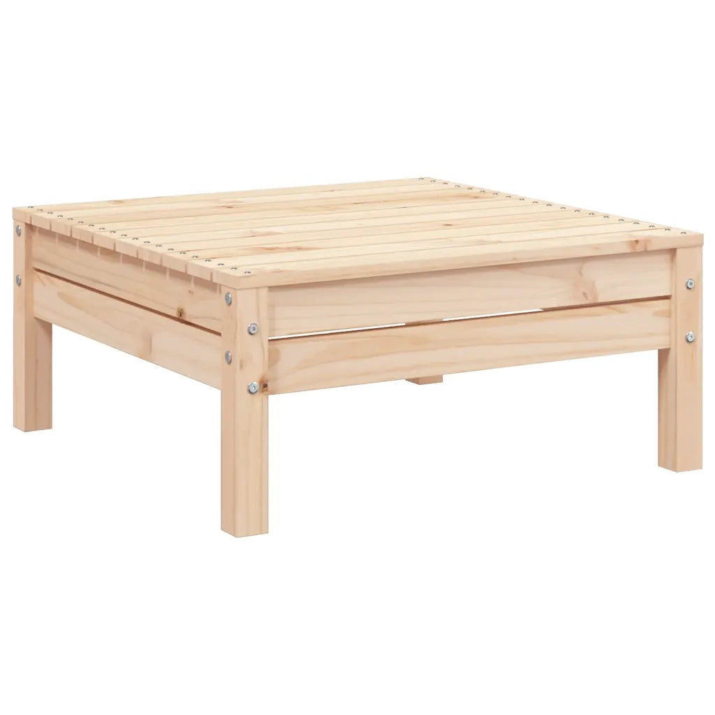 Divano da Giardino 2 Posti con Poggiapiedi-Sofa da Giardino-Divano da esterno Legno Massello Pino