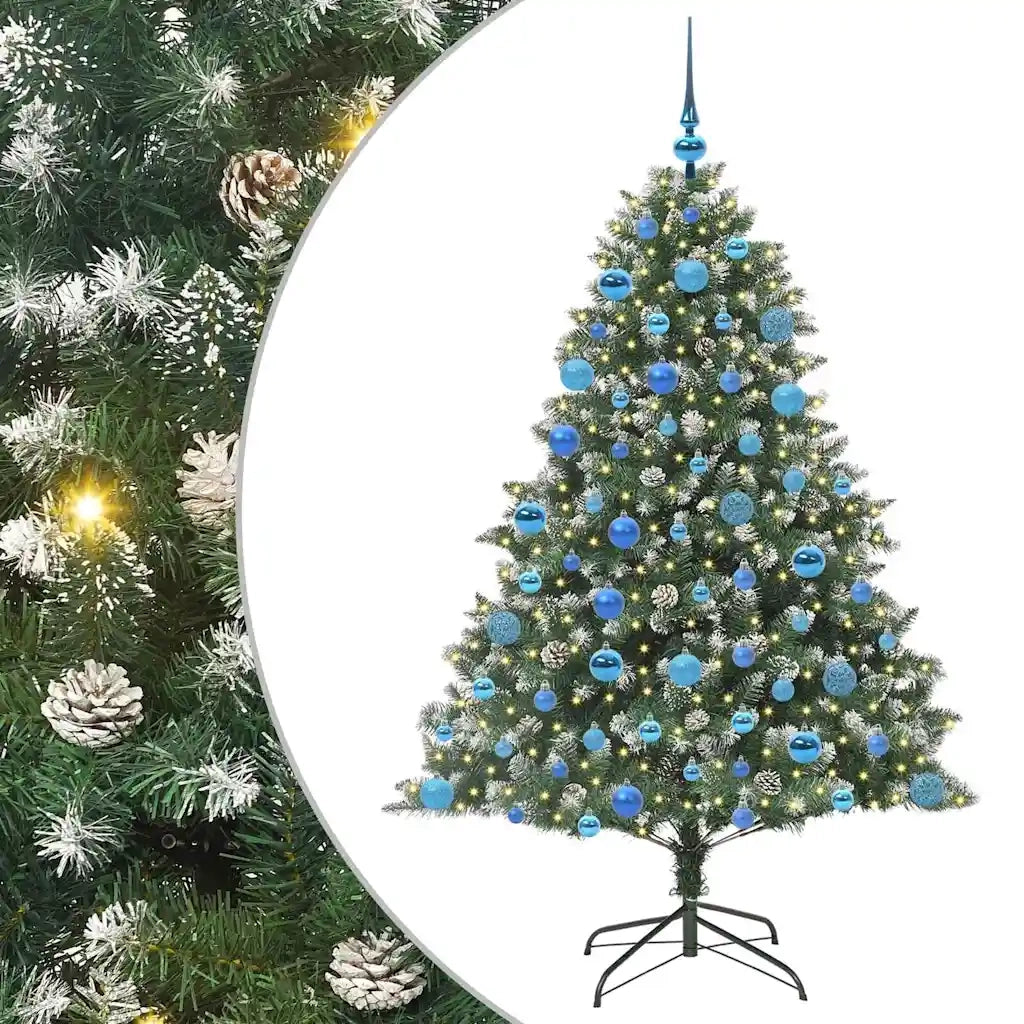 Albero di Natale artificiale con 300 LED Verde 180 cm 3395240
