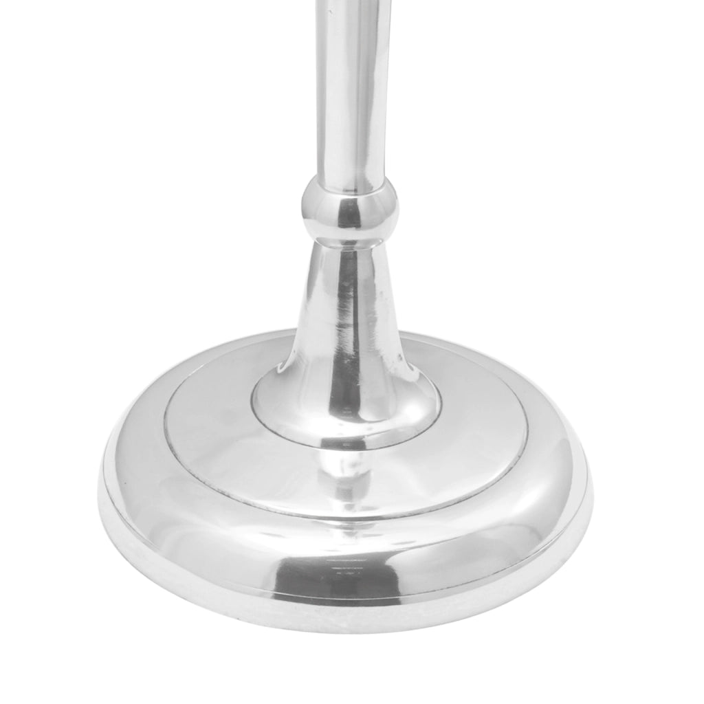 Portacandele Argento 32x32x79.5 cm Alluminio