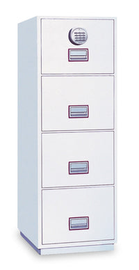 Classificatore Ignifugo Serratura Elettronica 4 Cassetti Technomax - 1471X528X675Mm