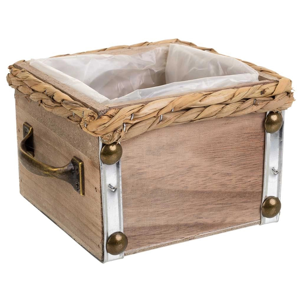Cassetto in legno marrone 15x15x10,5h