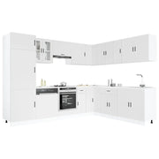 vidaXL Set Mobili da Cucina 14 pz Porto Bianchi Legno Multistrato