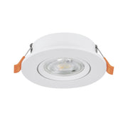 Faretto Incasso Moderno Barranco Plastiche Bianche Led 4,5W 450Lm Ip20