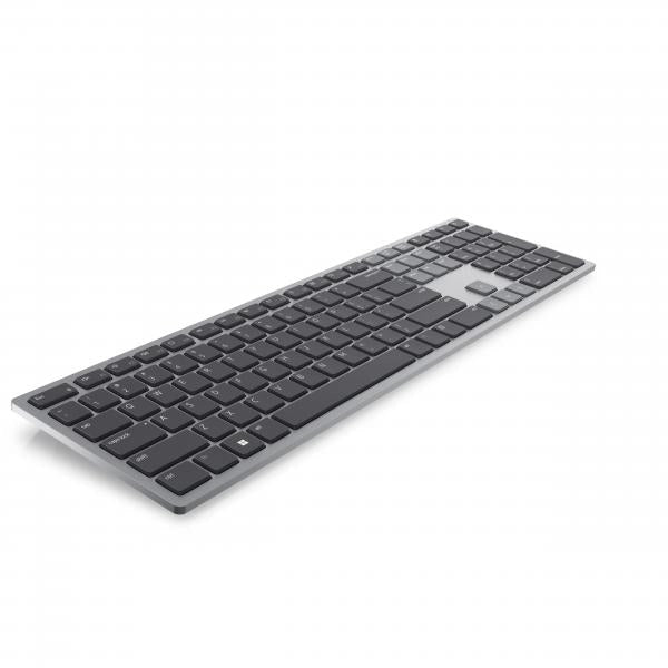 DELL KB700 tastiera Ufficio Bluetooth QWERTY Inglese UK Grigio (Dell Multi-Device KB700 - Keyboard - wireless - 2.4 GHz, Bluetooth 5.0 - QWERTY - UK - grey - with 3 years NBD Advance Exchange) - Versione UK
