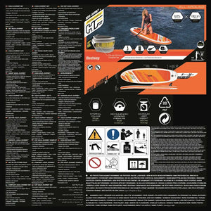 Bestway Hydro-Force Set Tavola da Paddle Gonfiabile Aqua Journey 65349 93314