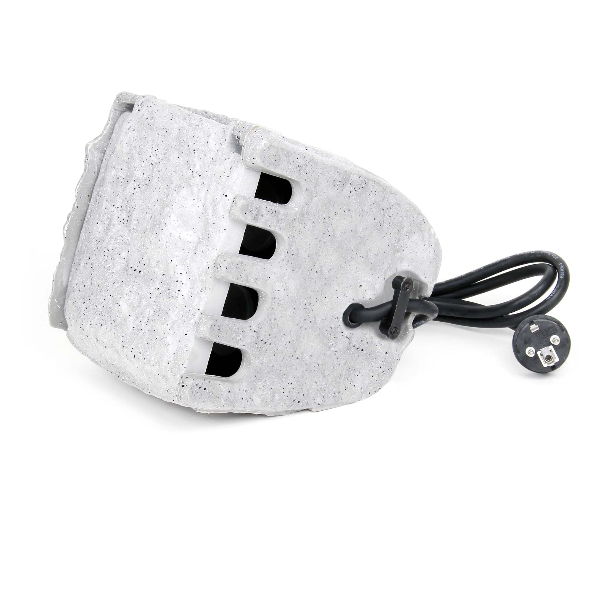 Presa multipla con timer, effetto pietra, Multipresa per esterno con 2 prese, protezione IP44