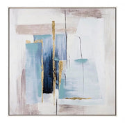 Dipinto Olio con Cornice Crown P2379-1 82.5x82.5 cm in Stampa su Tela