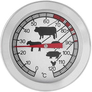 Termometro per BBQ in Acciaio Inossidabile - Termometro da Cucina Senza Fili - Range di Temperatura 0-120°C - Grande Dial - Comodo Impiego - Termometro da Cucina