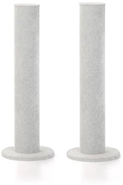 Supporto per collana verticale in PVC - 2 pezzi - grigio velluto - presentazione lussuosa - supporto per gioielli