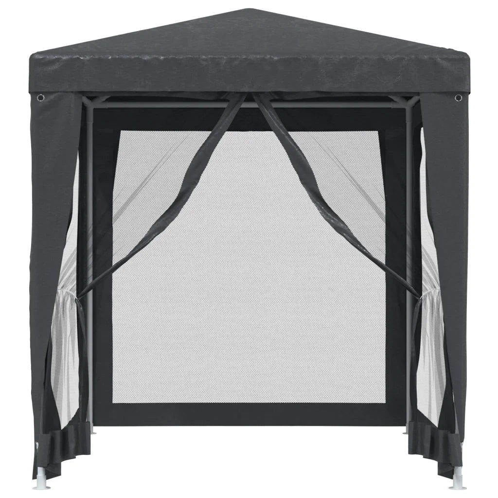 Tenda per Feste con 4 Pareti in Rete Antracite 2x2 m in HDPE