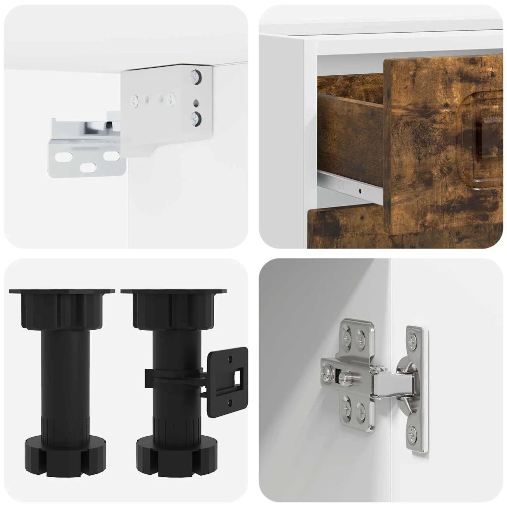 Unità Cucina KALMAR 8 pcs Rovere Fumo Legno ingegnerizzato 3438198
