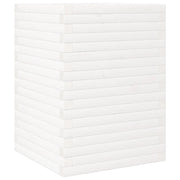 Fioriera | Cassetta per fiori | Vaso da Giardino Bianca 50x50x68,5cm Legno Massello di Pino