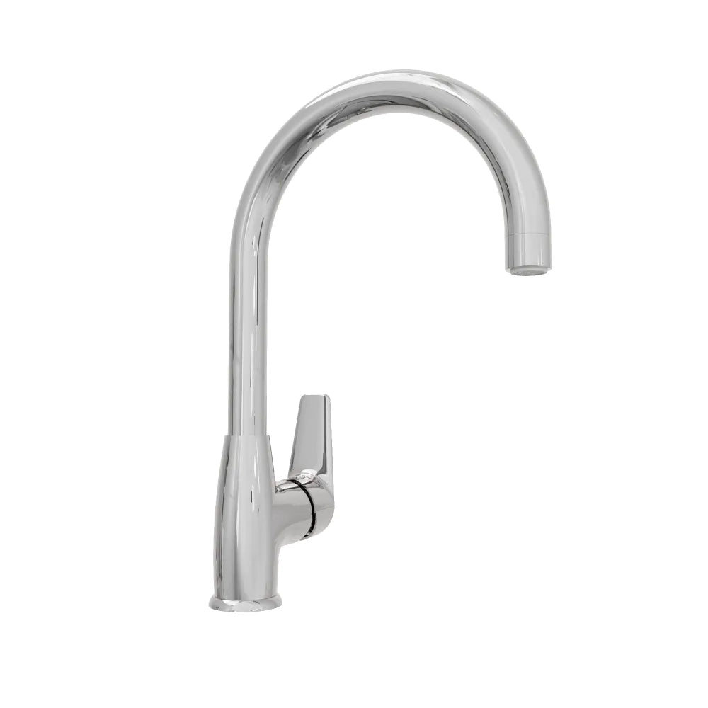 Miscelatore lavello cucina girevole in zinco cromato | Rosmarino