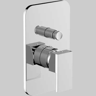 MISCELATORE INCASSO DOCCIA CON DEVIATORE PILLAR - Completo -Cromo -  - TEOREMA