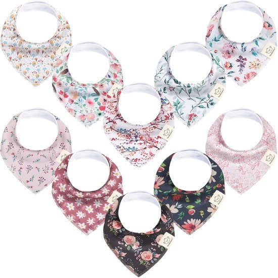 Bandana per Bambini - Super Assorbente Bandana in Cotone Biologico - Slabbetje per Bambini - Slabbetje per Bocchini (Festa della Tazza)