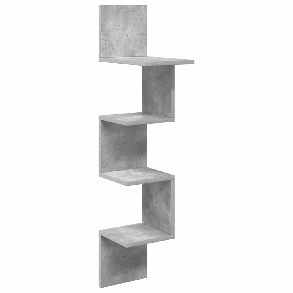 Scaffale da parete A parete Grigio Cemento 32 x 21 x 107 cm 8012135