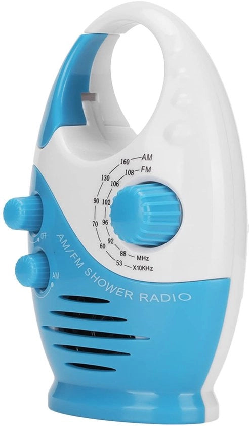 Radio da Bagno Acqua-Resistente - Radio Portatile - Radio AM/FM - Radio Compatta - Altoparlante - Inclusa Istruzione - Radio Acqua-Resistente