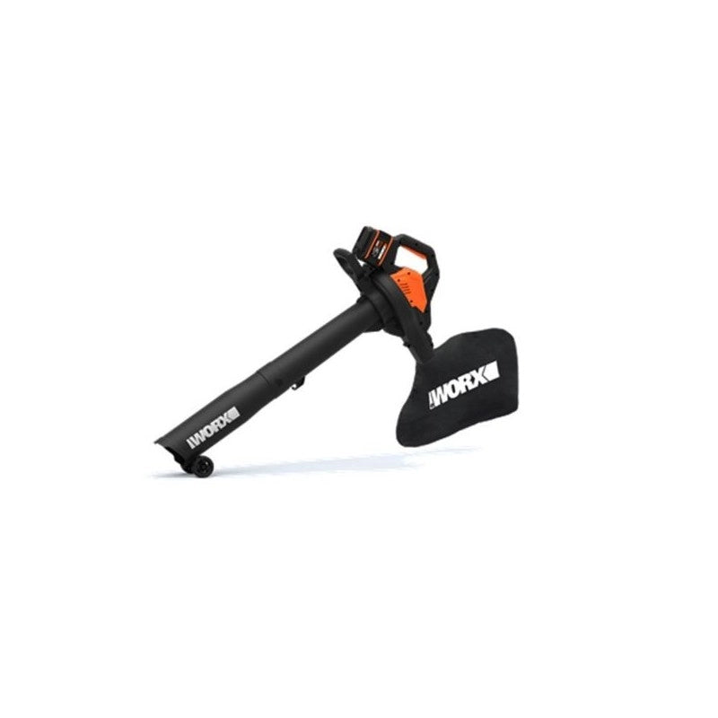 Soffiatore Aspiratore Tritatutto a Batteria 40V WG583E 3 in 1 Brushless per Raccolta Foglie con Sacco 35L - Worx