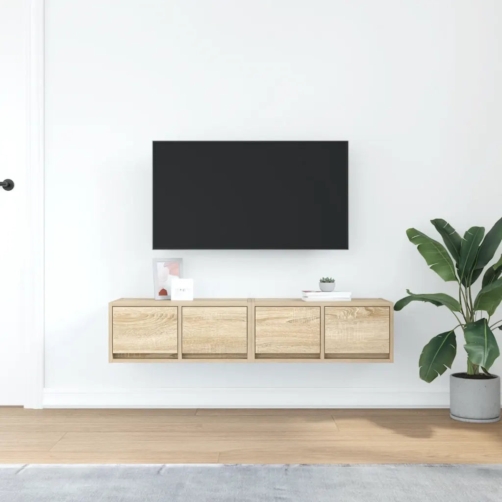 Mobili TV 2 pz Rovere Sonoma 60x31x25,5 cm in Legno Multistrato 861495