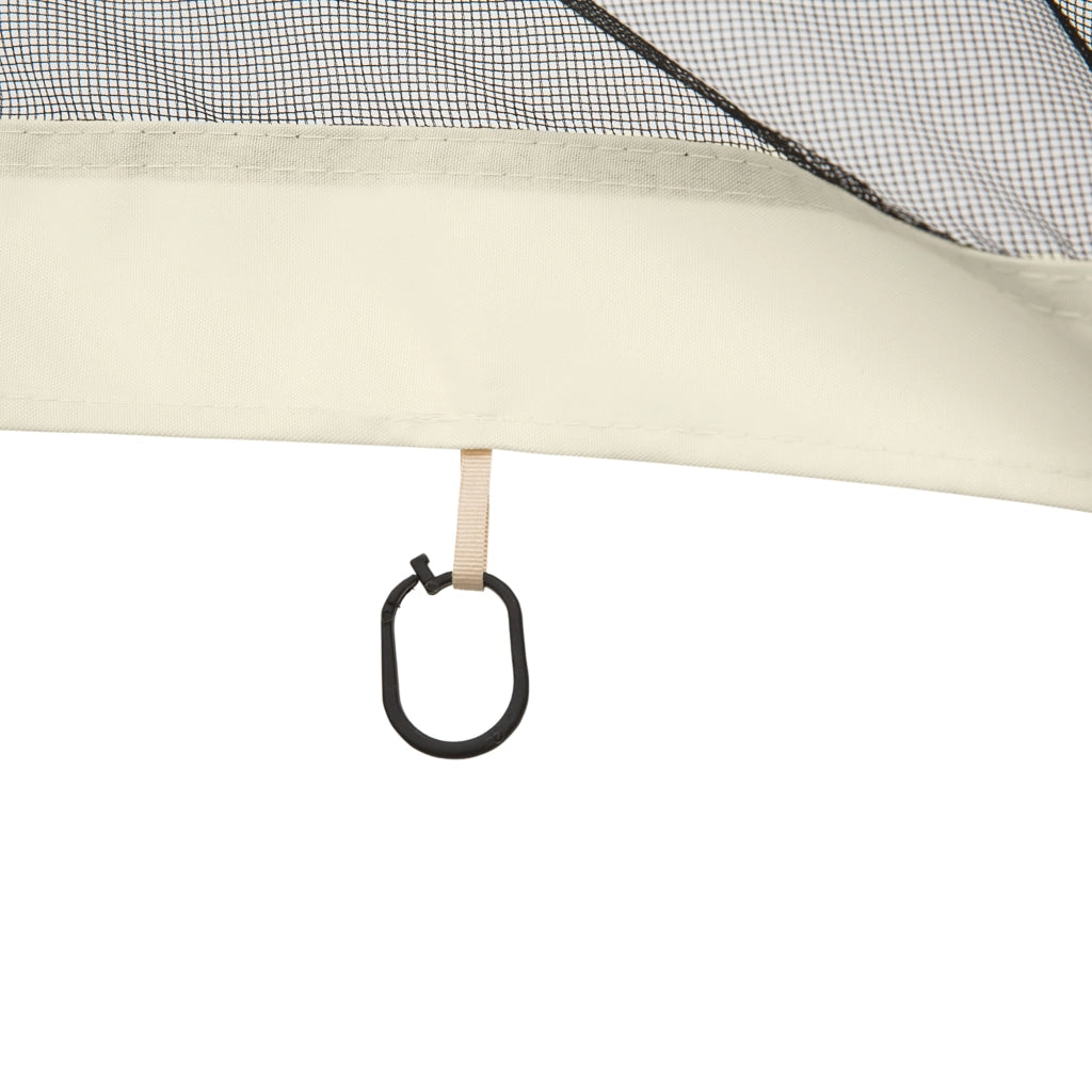 Tenda Zanzariera per Gazebo ¨C zephmum ¨C Nero e Beige 335x207cm