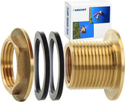 Houder di Schroefverbinding per passaggio IG 3/4 x AG 1 pollice - per contenitori, serbatoi e barili - ottone
