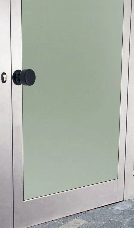 Pomolo fisso per porta SAGUATTI 875/50QB in alluminio nero lucido