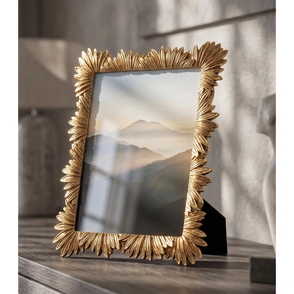 Cornice portafoto Glam in poliresina oro