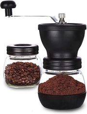 Molitore Manuale per Caffè con Lame Ceramica Regolabili per Caffè Macinato con Alta Qualità