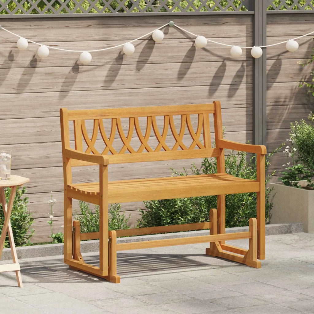 Panca Glider da Giardino Naturale 110 x 59 x 97 cm 42028080