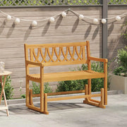 Panca Glider da Giardino Naturale 110 x 59 x 97 cm 42028080