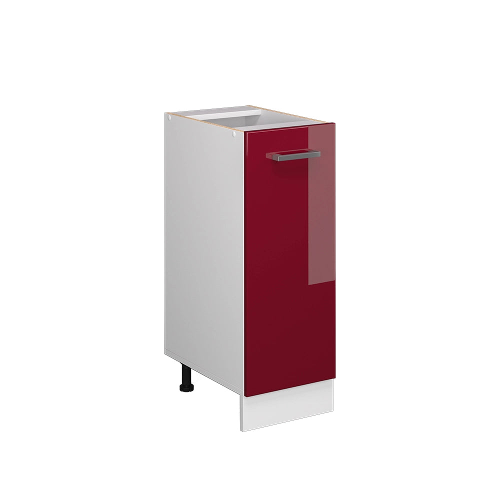 Vicco Armadio cucina dispensa alto Rosso lucido 30 cm senza piano di lavoro