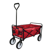 Carrello Pieghevole Fuoristrada 70kg Ruote 360° Acciaio Rosso