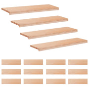 Tappeti per scale 16 pz 100 x 30 x 2 cm Naturale 3446409