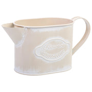Annaffiatoio in metallo bianco 20,5x8,5x105/11h cm