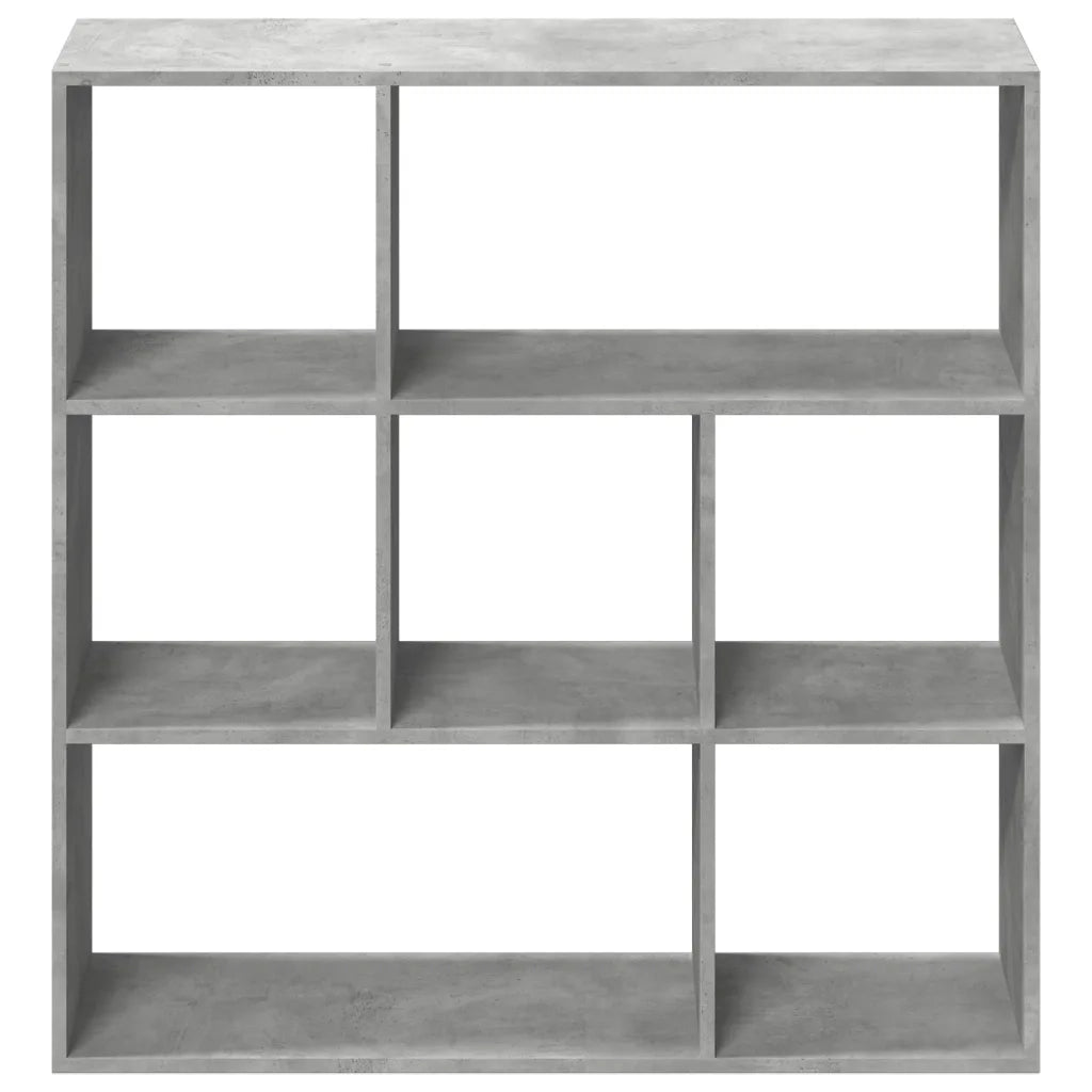 vidaXL Libreria Divisorio Grigio Cemento 102x29x103,5 cm in Truciolato