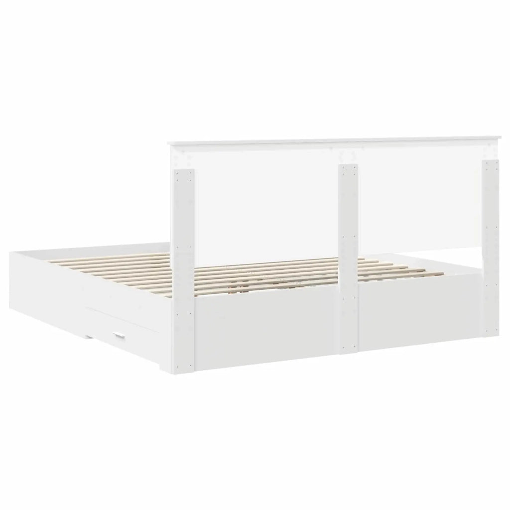 Struttura del letto Bianco 180 x 200 cm Legno multistrato