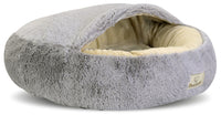 AIO FACTORY 60 cm FLUFFY Letto per cani grigio chiaro Cuscino impermeabile per cani