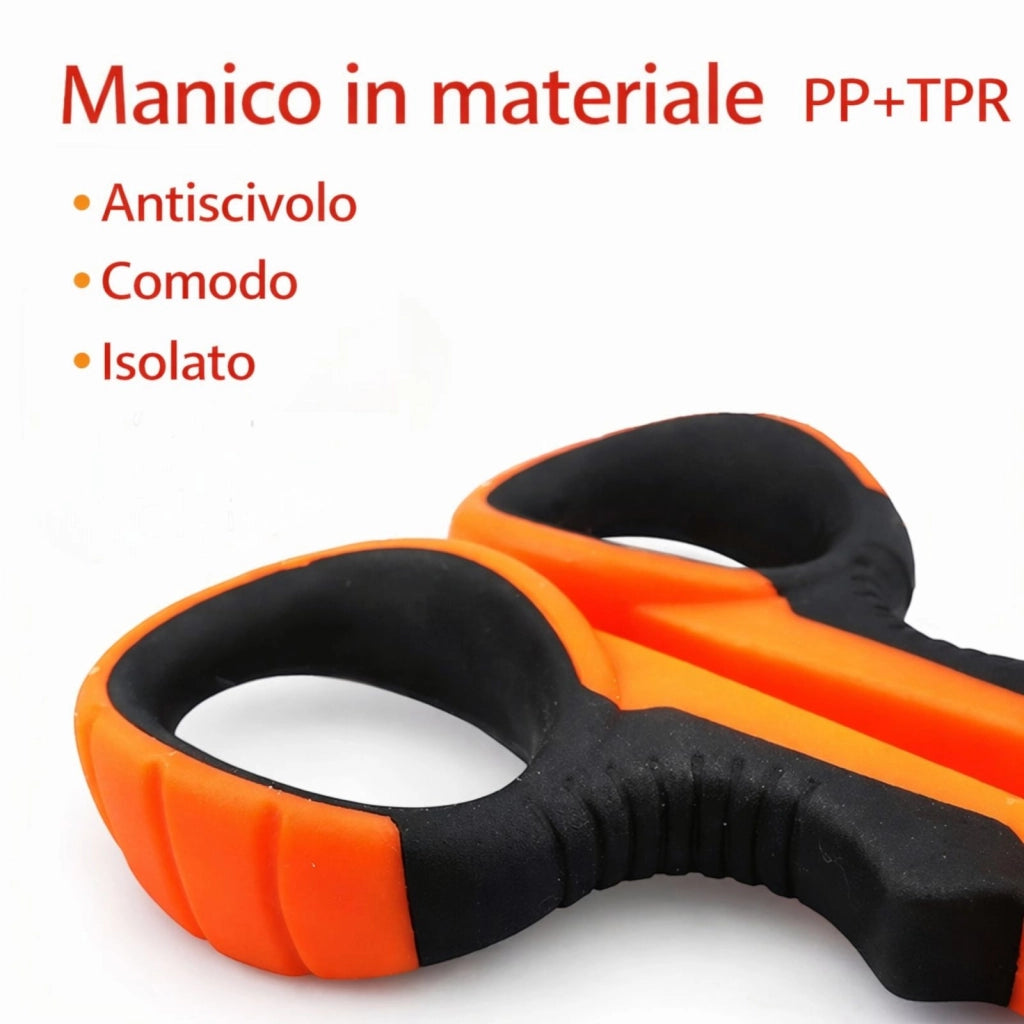 Forbice per Elettricista Acciaio Inox Lama Microdentata Antiscivolo 54913